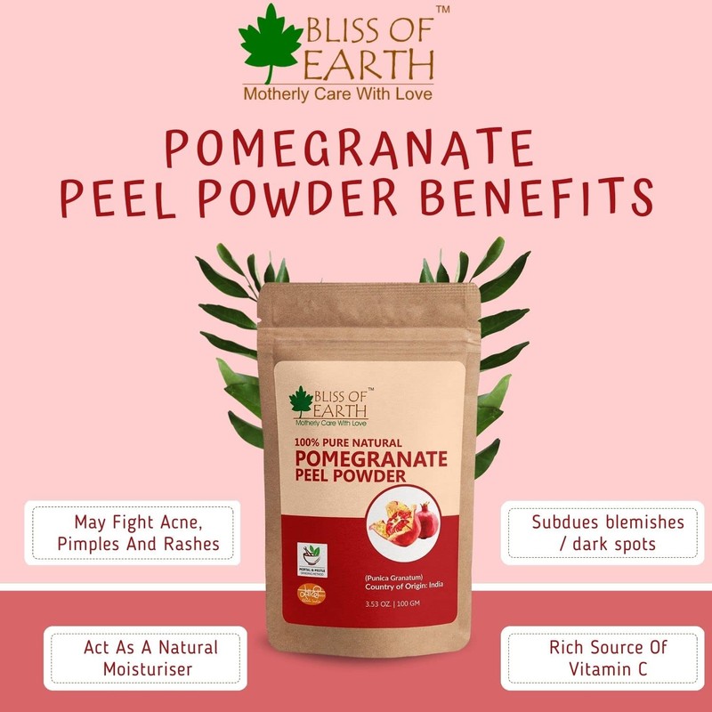 453GM USDA Organic Pomegranate Peel Powder For Face Herbal