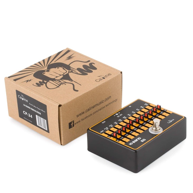 Caline USA, CP-24 10-Band EQ equalizer Guitar Effects pedal