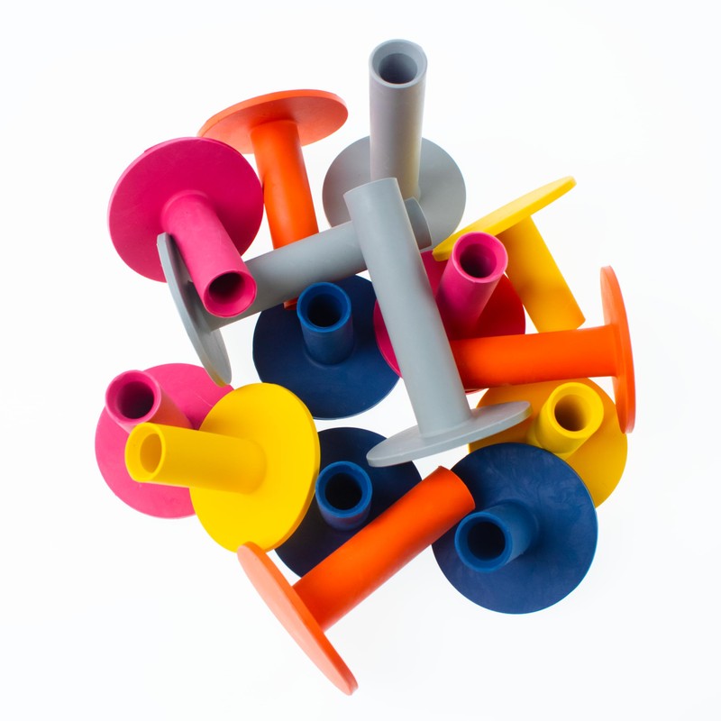 ECADDIE Rubber Golf Tees - Suitable for Driving Range Mats,