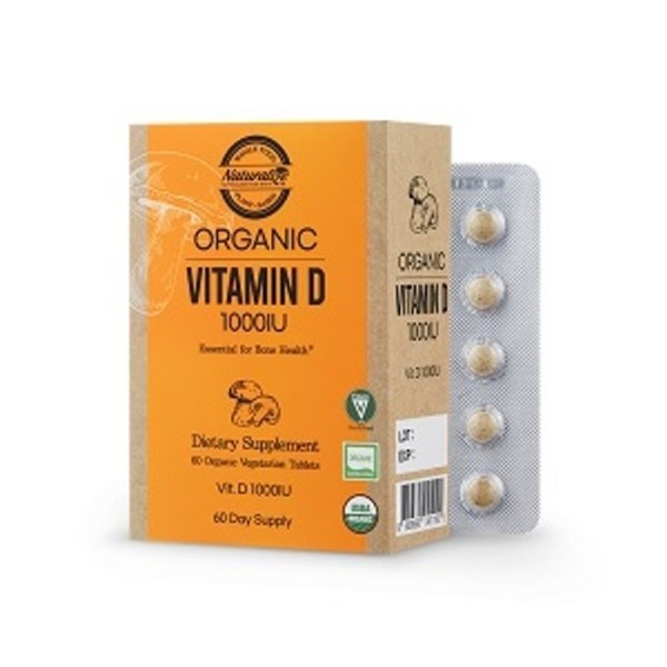 Naturalize Organic Vitamin D 1000IU Blister 300MG / 네추럴라이즈 유기농 비타민D 1000IU 블리스터 300MG X 60정 X 3박스