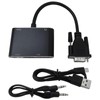 GRABOTE- VGA to HDMI+VGA Adapter for Dual Monitors, 1080P@60HZ Full
