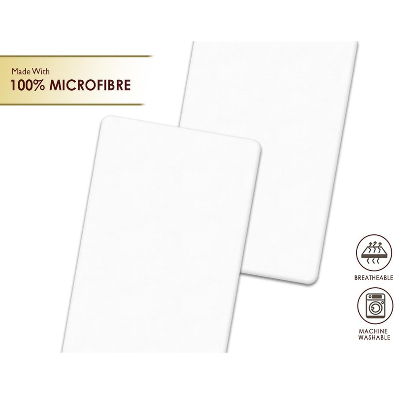 2 x Next to Me Compatible Crib Fitted Sheets (85