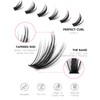 Jiocolor Natural Eyelash Clusters Extensions, 180 Pieces Anime Eyelash Extensions