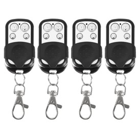 Remote Control Key Fob, 4pcs 433.92mhz Universal Cloning Key Fob with 4 Different Channels Automatic Car Garage Door Gate Cloning Wireless Remote Control Key Fob for Car Garage Doo