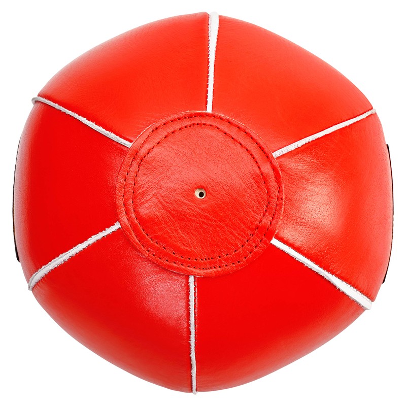 Professional Leather Boxing Speed Ball Red/Medium Leather Speed Ball in