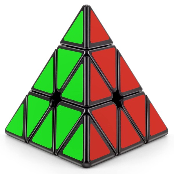 TOYESS Pyraminx Speed Cube 3x3, Magic Cube Triangle Pyramid Puzzle Twist Travel Toys for Gift, Stocking Filler or Kids & Adults
