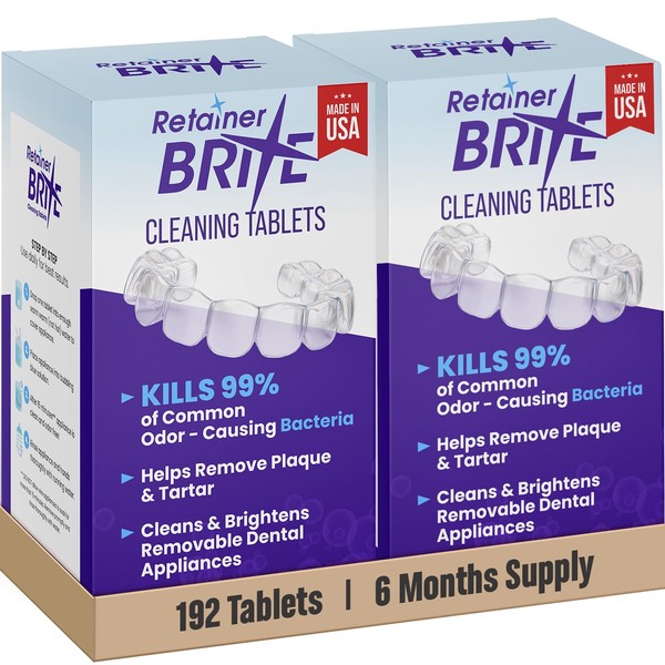 Retainer Brite – Aligner Cleaning Tablets for Invisalign, Mouth Guard
