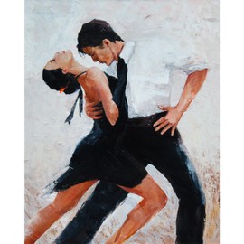 Tango Twirl - Paint by Number Kit - 16"x20" (40x50cm) - DIY Acrylic Painting Home Décor