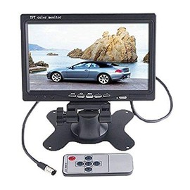 BW 7 inch High Resolution 800 * 480 TFT Color LCD Car Rear View Camera Monitor Support Rotating The Screen and 2 AV Inputs