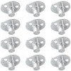 12 PCS 3 Holes Backplate Nuts,T Shaped Tee Nut (M8)