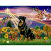 CafePress Autumn Angel & Rottie Throw Blanket Super Soft Fleece