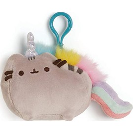 GUND - GND GLC Pusheenicrn BackPk Clp 4.5" GML, Multicoloured, 605551