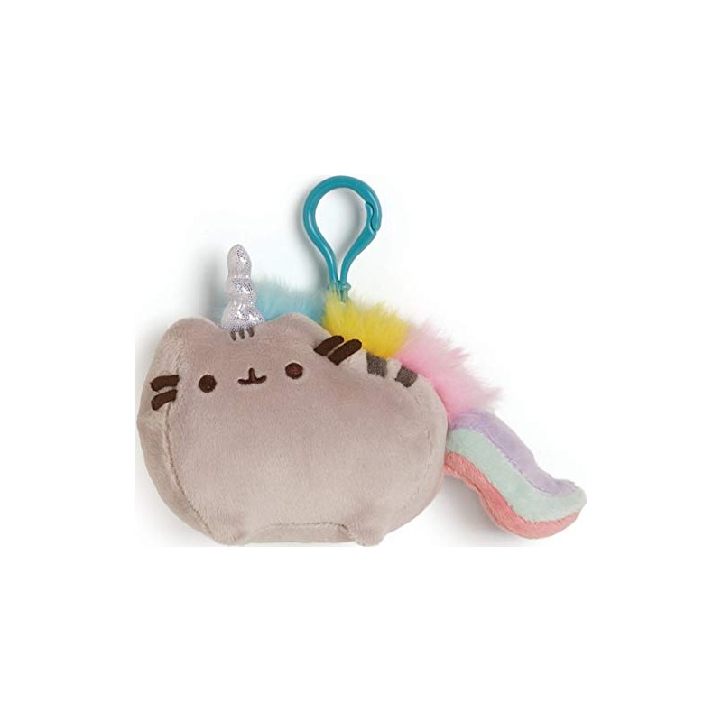 GUND - GND GLC Pusheenicrn BackPk Clp 4.5" GML, Multicoloured,