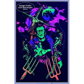Frankenstein Monster - Blacklight Poster - Laminated - 23.5" x 35.5"