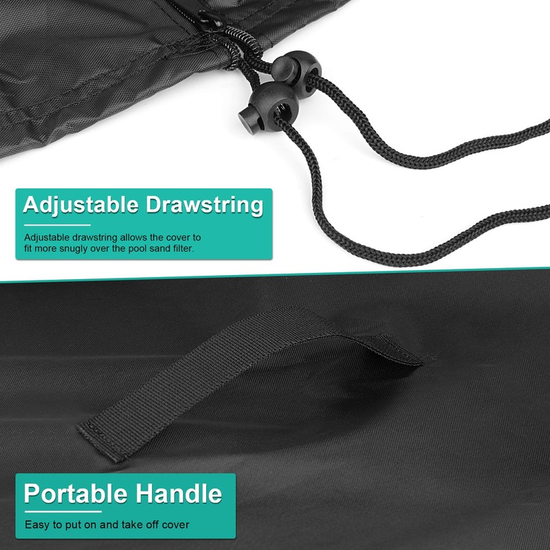 Kingling Sand Filter System Pool Cover for Intex Pool Pump,