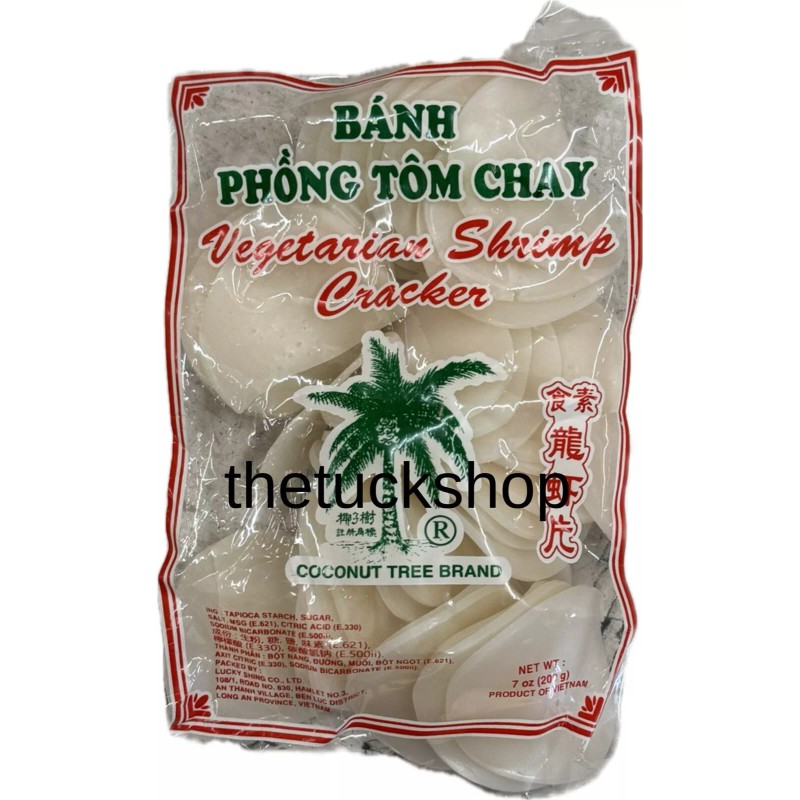 Coconut Tree 7oz Coconut Tree Vegetarian Shrimp Cracker Banh Phong