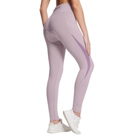 baleaf Winter Womens Cycling Pants 4D Padded Thermal Water Resistant Bike Tights Padding Fleece Lined Cold Weather Pockets Purple 2XL