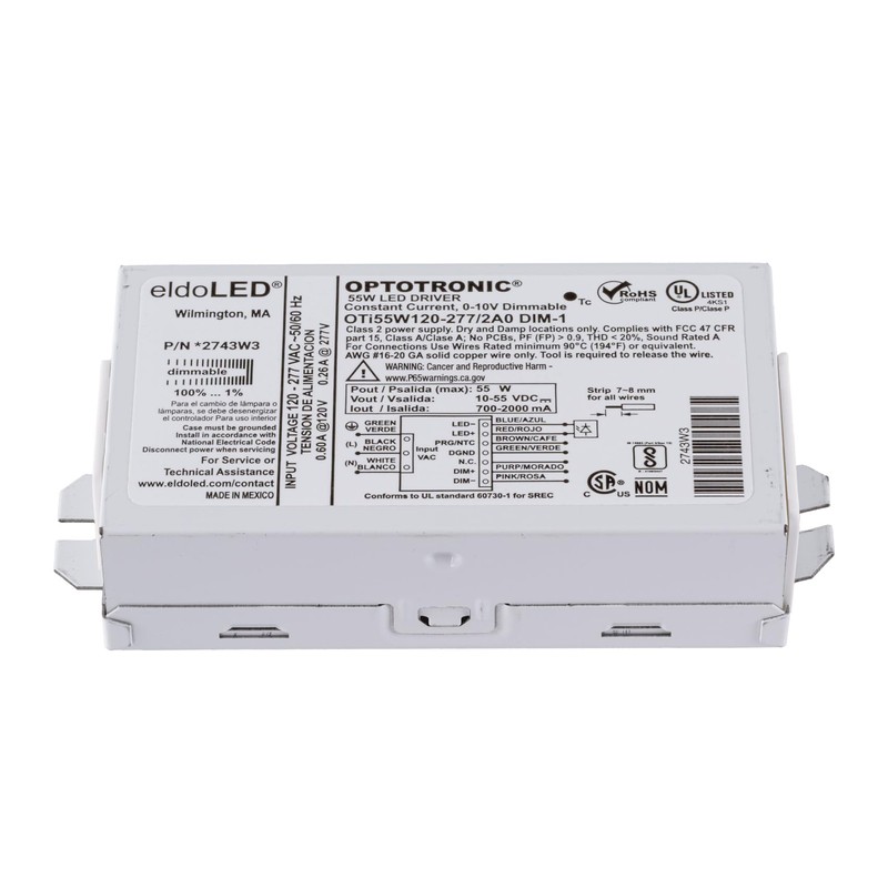 eldoLED *2743W3 OPTOTRONIC 55W Constant Current 0-10V Dimmable LED Driver,