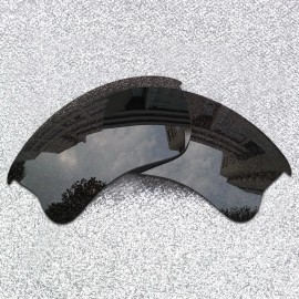 Oakley 2 Sets of Black Polarized Replacement Lenses For-Oakley Flak Jacket XLJ Frame