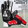 Jazzy Sports Contrast Goalkeeper Gloves, Soccer Goalie Gloves for Kids