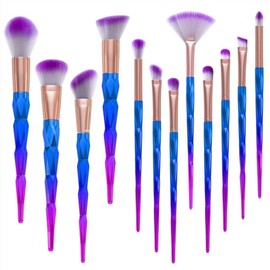 Make-Up and Cosmetics Brush Set - Eyeshadow Face Brush Foundation Eyeliner Make-Up Brush Pack of 12