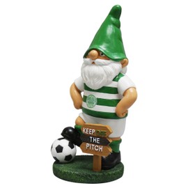 Forever Collectibles UK Limited FOCO Celtic FC Football Scottish League Keep Off The Pitch Garden Gnome Ornament Indoor/Outdoor