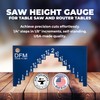 DFM Tool Works Saw Height Gauge - Precision Table Saw