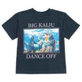 Godzilla vs Megalon Little Boys Matching Family T-Shirt Charcoal Blue 7-8