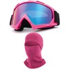 immoono OTG Ski Goggles Motorcycle Goggles with Winter Warm Balaclava,