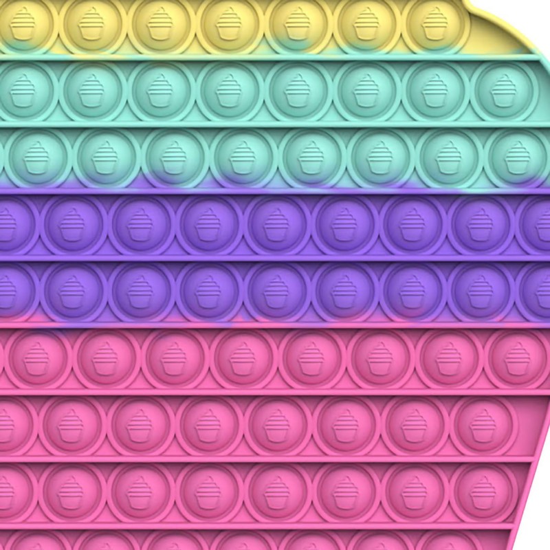 Push Bubble Sensory Toy Silicone Educational Stress Reliever Game Squeeze