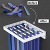 HIIMIEI Tier Organizer Wall Mounted Tie Rack Tie Holder Organizer