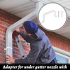 hinbkenla Downspout Adapter Gutter Downspout Strap,Gutter Straps,Gutter Downspout,Downspout Adapter,Gutter Downspout