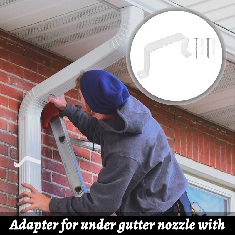 hinbkenla Downspout Adapter Gutter Downspout Strap,Gutter Straps,Gutter Downspout,Downspout Adapter,Gutter Downspout