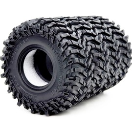 HOBBYSOUL 1.0 Tires 58mm Tall All Terrain Super Soft Sticky mud Tyre for RC Crawler 1/24 SCX24 1/18 TRX4M Upgrades
