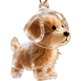Llavero de mascota, Llavero Contenedor de Pelo de Mascota - Pequeño Frasco Abrible para Guardar Recuerdo de Perro - Accesorio Portátil para Amantes de Animales
