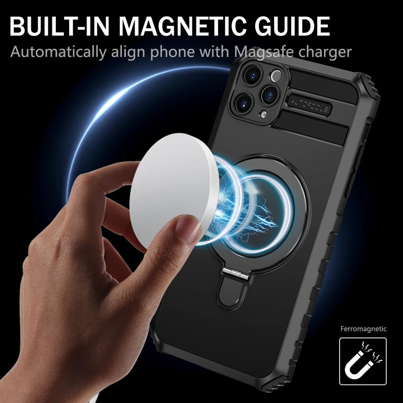 Fudley for 11 Pro Max Magnetic Case [Compatible with MagSafe]