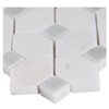 Bianco Dolomite Dotty 12.31 in. x 12.36 in. Polished Marble