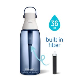 Brita Plastic Water Filter Bottle, 36 Ounce, Night Sky, 1 Count
