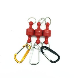 Inf-way 3pcs Super Strong Magnet Split Rings Keychain Hook Hangers Magnetic Net Release Holder / Refrigerator Magnets