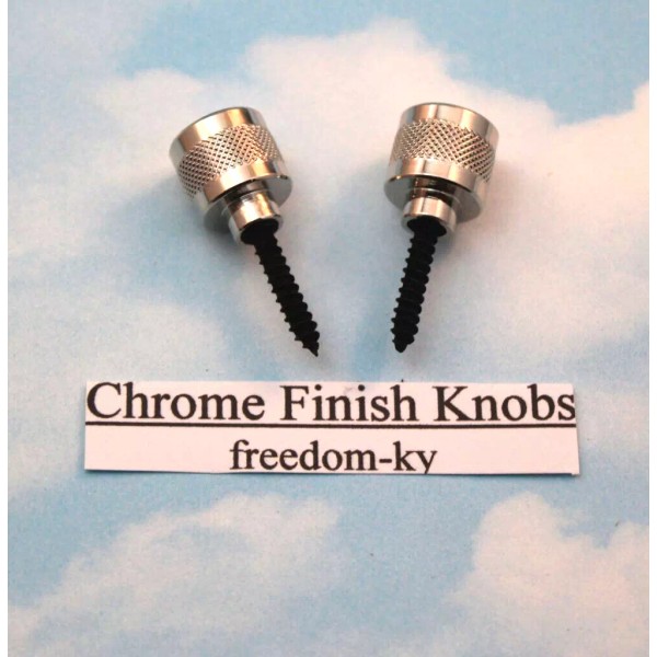 GRETSCH ELECTROMATIC ® STYLE ~ CHROME STRAP KNOBS - BUTTONS