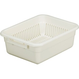 Tombo Drainer Colander Tray Set Made in Japan Width 25×Depth 32×Height 11.5cm Beige Assist SHINKIGOSEI No.4