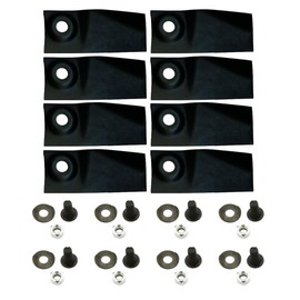 8Pcs Blades & Bolts Set for 18" & 21" Cut MTD Yardman Mowers 753-9006 for 18" Stihl Viking Lawn Mowers 6213 007 1000