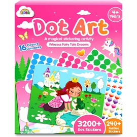 ZMLM Dot Art Craft Kit Activity, Dot Stickers for Toddlers No Mess Art and Craft Kit for Kids Ages 4-8, Small Easter Basket Stuffers DIY Crafts Birthday Valentines Day Gifts Classroom Travel Toys