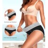 Eiggam Womens Underwear High Waist Cotton Underwear No Muffin Soft