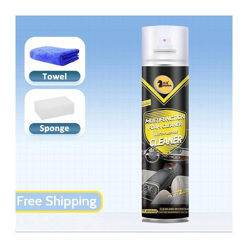 Dutilma Car Interior Foam Cleaner Spray 650ml Multifunctional Heavy Duty