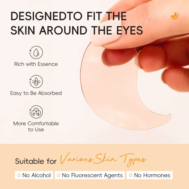 Parches Hidratantes Para Ojos Laikou Con Vitamina C, 50 Unid