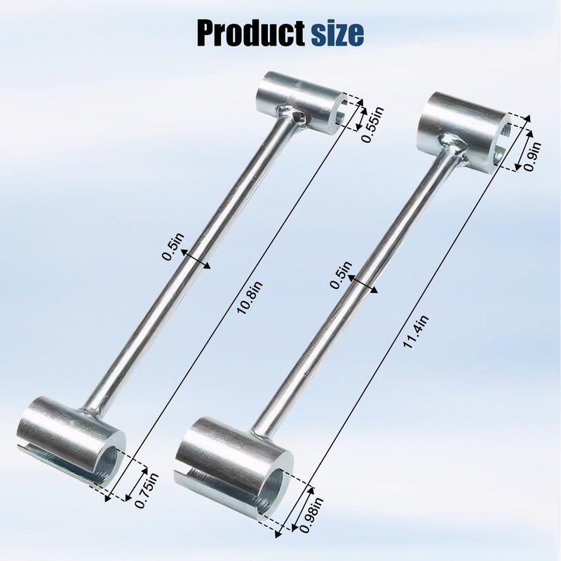 ASIEIT Door Hinge Adjustment Tool 2PCS, (0.55~0.75in & 0.9~0.98in) Multi-Size