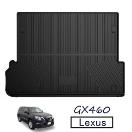 YORKNEIC Car Rear Trunk Mat All Weather TPO Cargo Liner Rubber For Lexus GX460 2010-2022