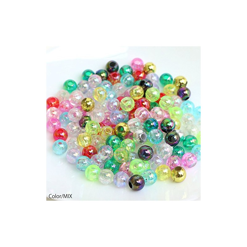 Shimamura ASH-DX8M-1 Round Beads, 200 Pieces, Deluxe DX 0.3 inches