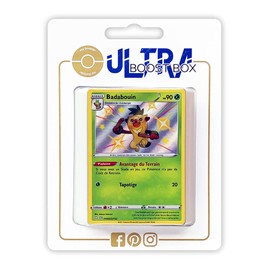my-booster SWSH045-FR25-UB-SV005 Badaboin (Chimstix) SV005/SV122 Secret Dazzling Myboost X Epée et Bouclier 4.5 Destinées Radieuses Box of 10 French Pokémon Cards